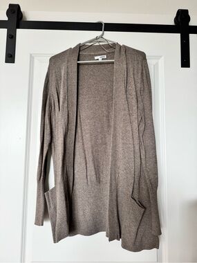 Sonoma Open-Front Cardigan Sweater - Taupe Brown